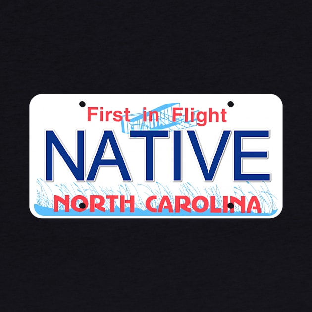 Native North Carolina License Plate by Mel's Designs